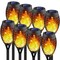 8 Pieces Solar Outdoor Lights, Solar Torch Light with Flickering Flame, Waterproof Solar Garden Lights, Outdoor Decorations for Patio Yard